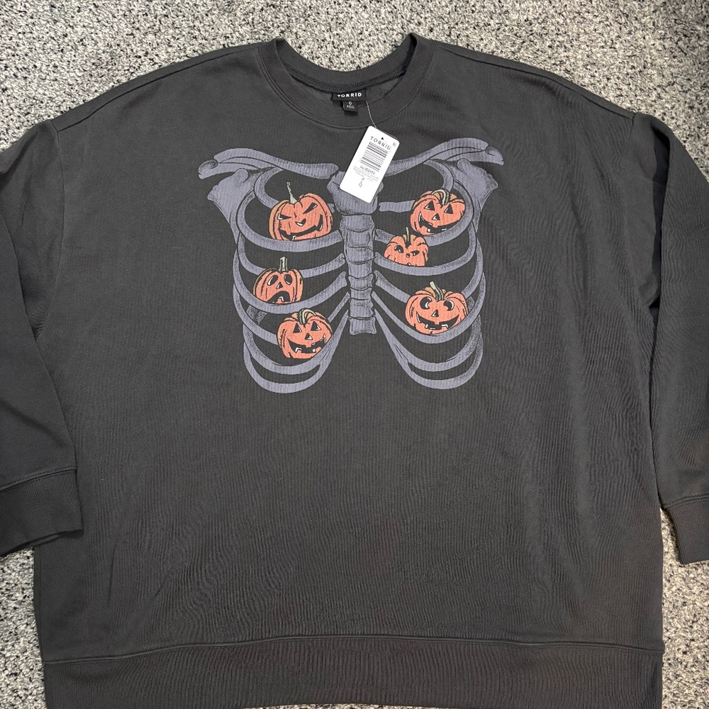 Torrid pumpkin sweat shirt 0x nwt